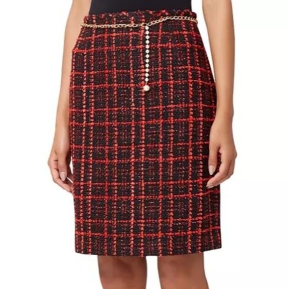 TAHARI ASL Petite Plaid Pencil Skirt - 16P - Picture 3 of 3